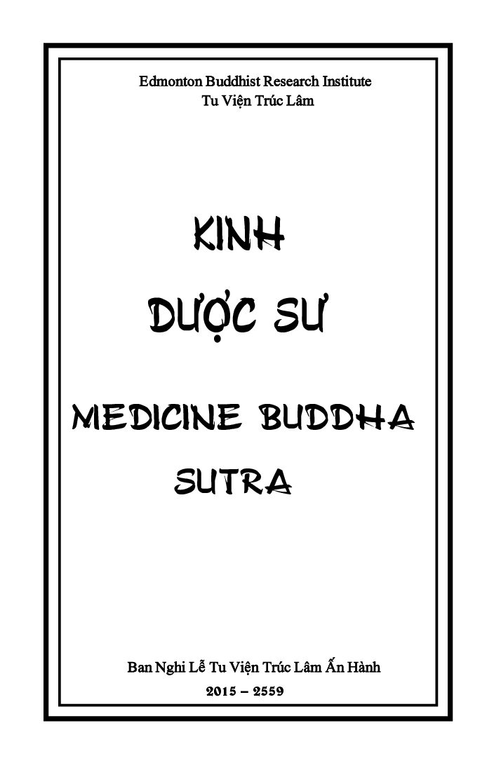 Bìa Kinh Dược Sư