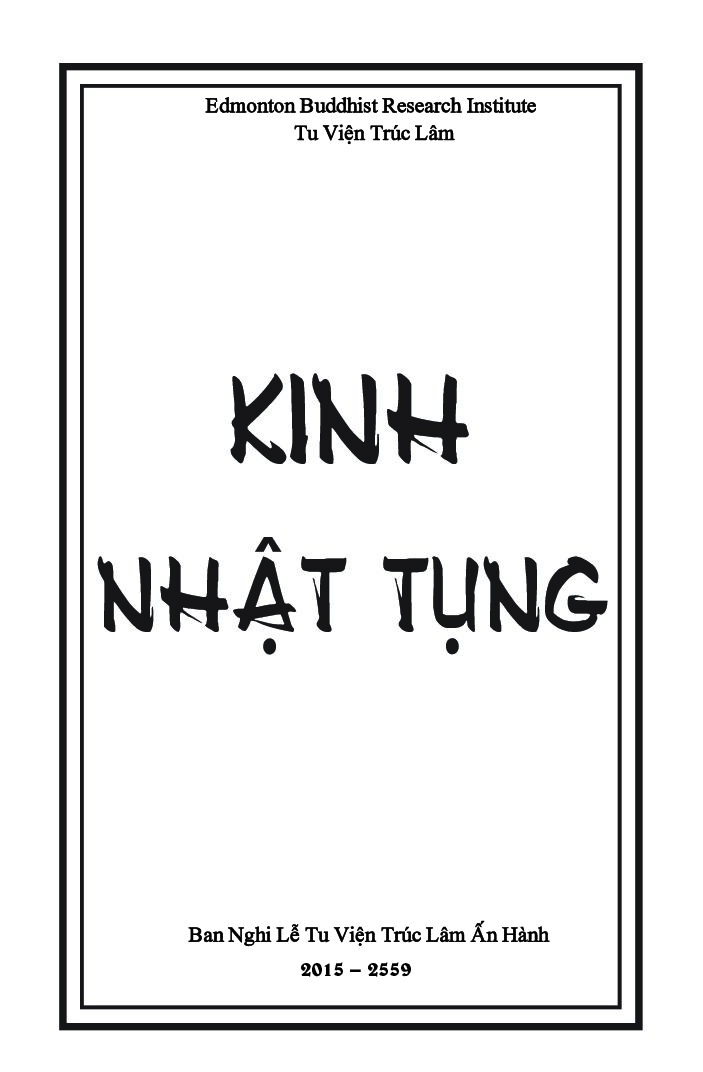 Bìa Kinh Nhật Tụng