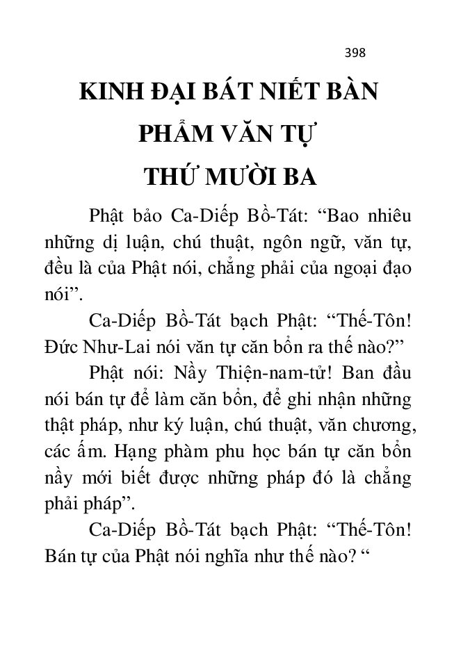 Bìa Kinh Đại Bát Niết Bàn - Phẩm 13