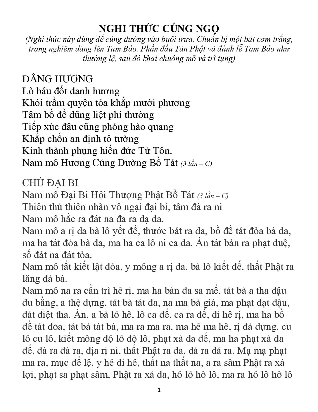 Bìa Nghi Thức Cúng Ngọ