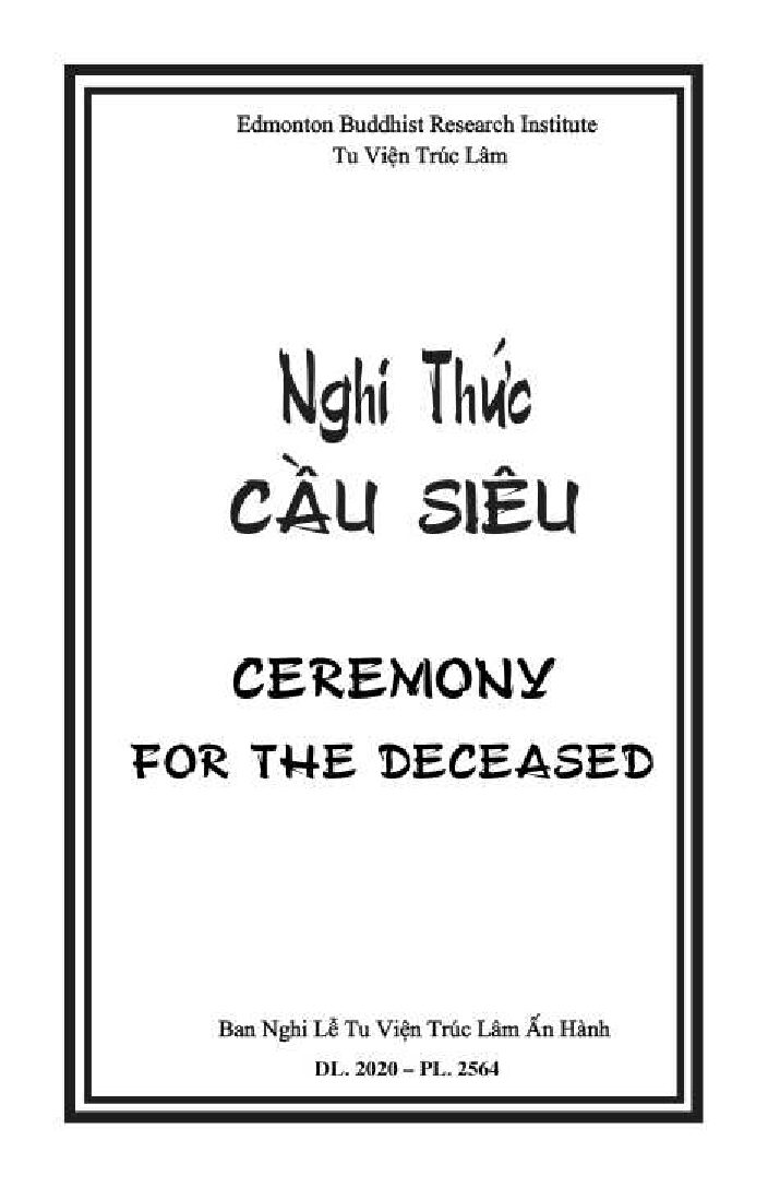 Bìa Nghi Thức Cầu Siêu