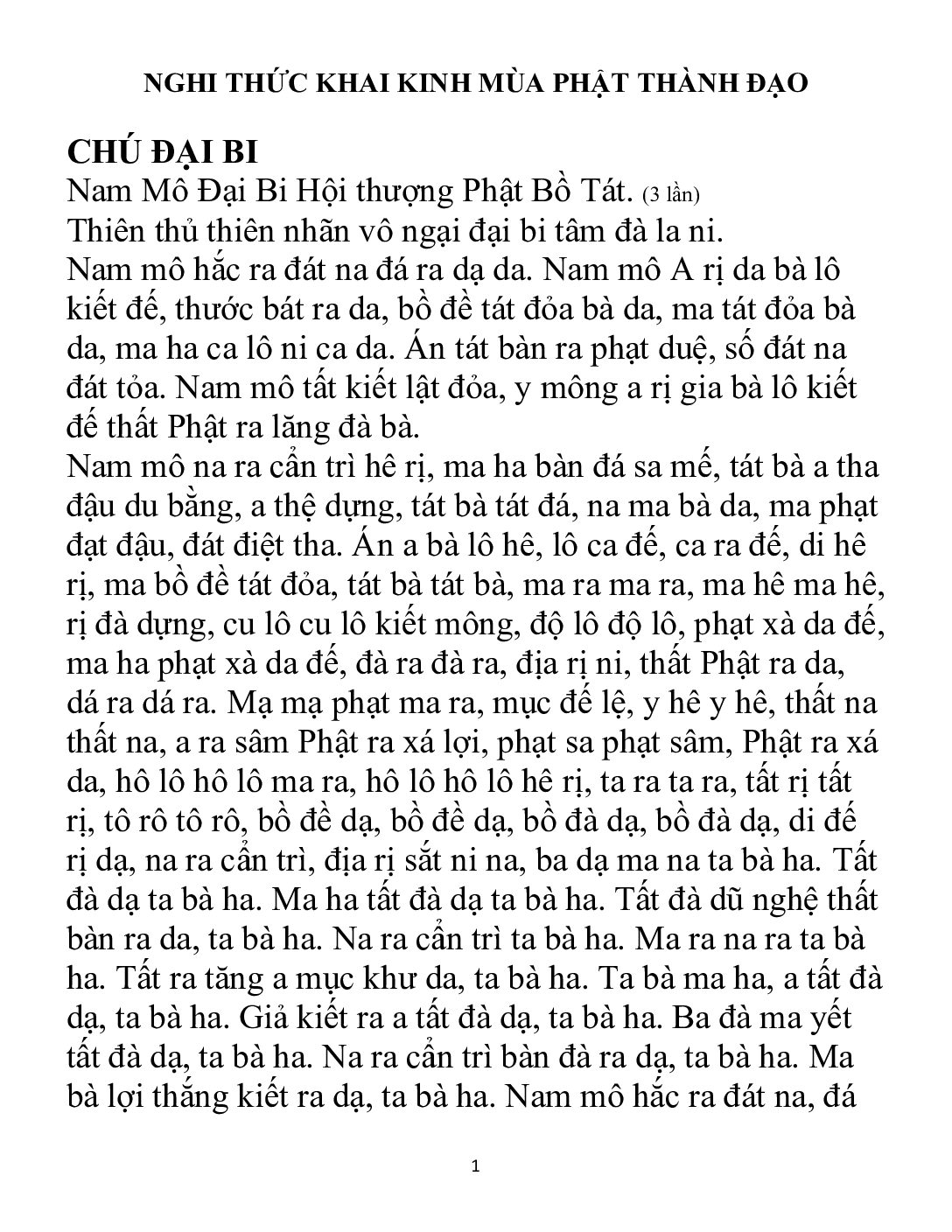 Bìa Nghi Thức Khai Kinh Mùa Phật Thành Đạo