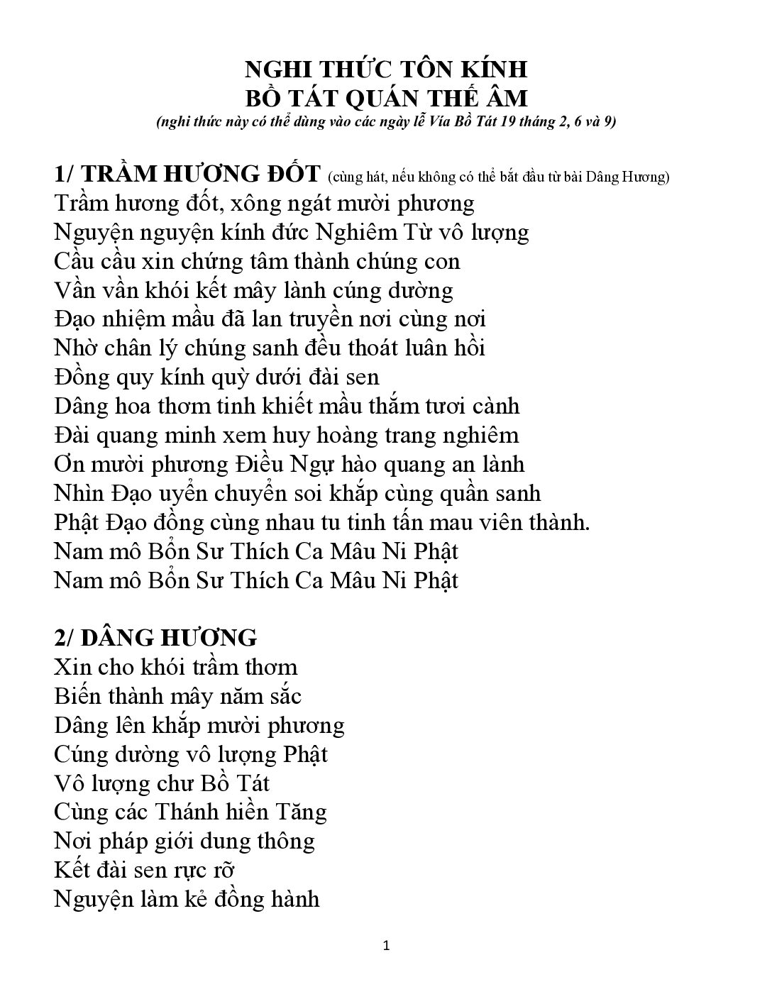 Bìa Nghi Thức Tôn Kính - Bồ Tát Quán Thế Âm