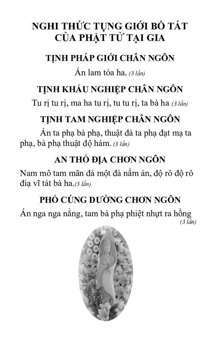 Bìa Nghi Thức Tụng Giới Bồ Tát Tại Gia