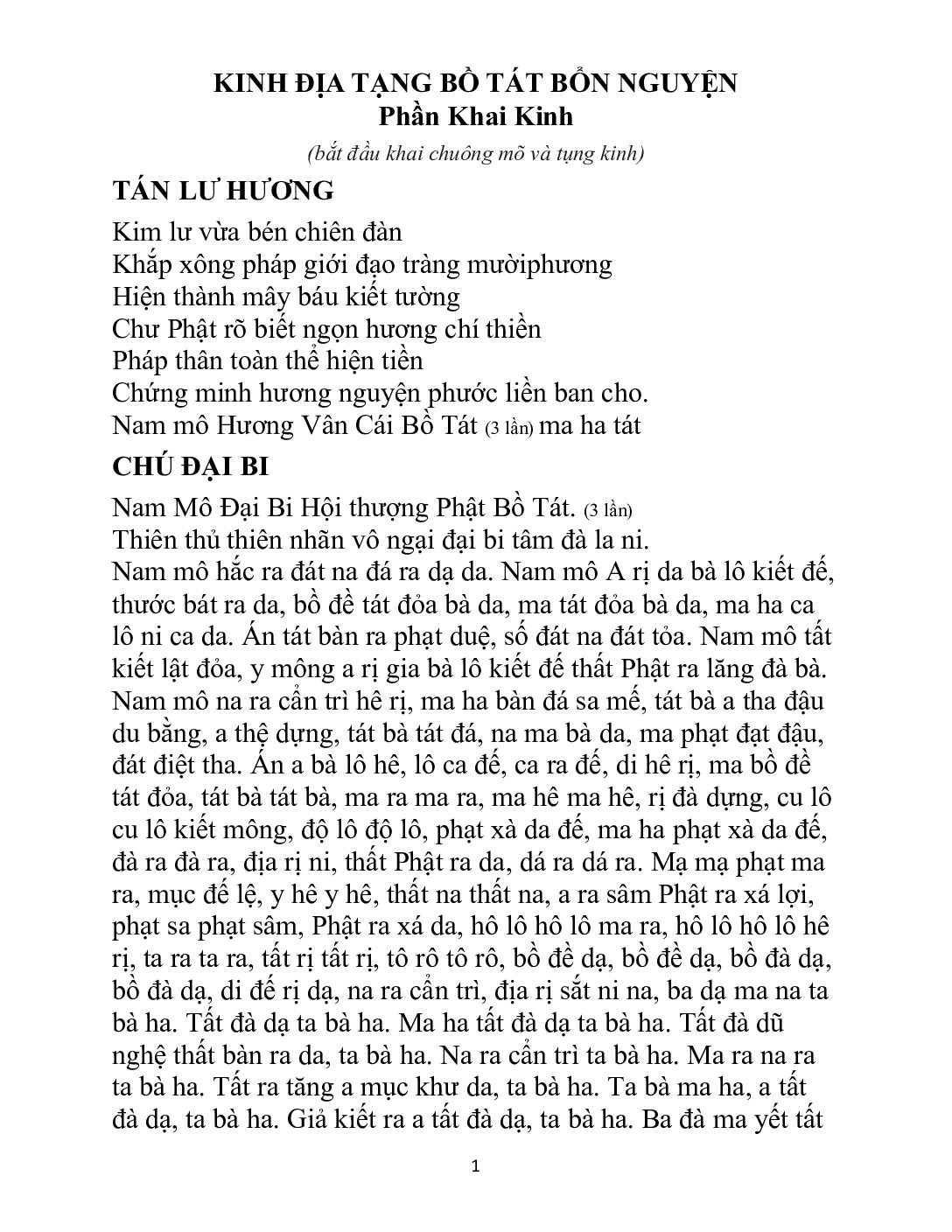 Bìa Nghi thuc khai kinh Địa Tạng (bản mới)