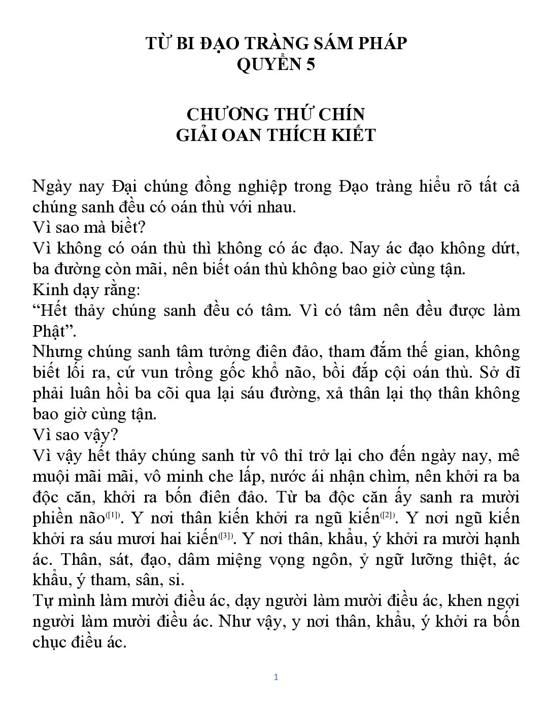 Bìa Từ Bi Đạo Tràng Sám Pháp (Lương Hoàng Sám) – TVG dịch – Quyển 05